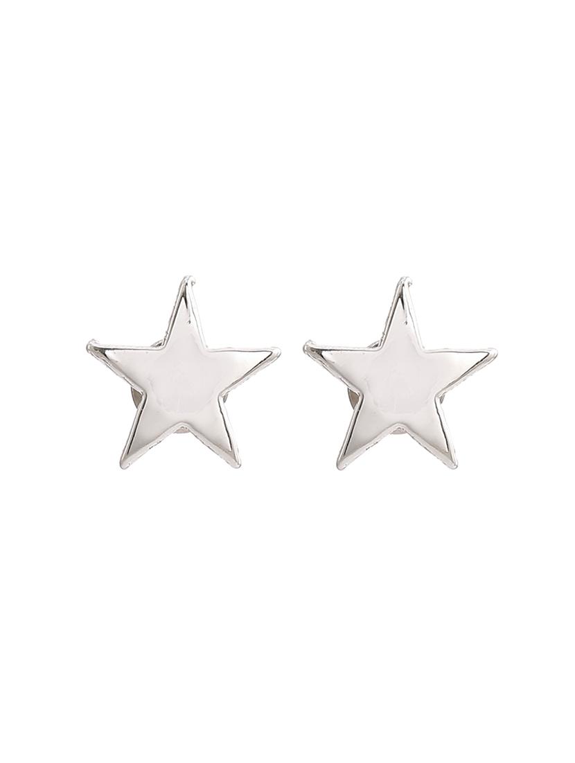 silver metal studs earring - 17327976 - Zoom Image - 3