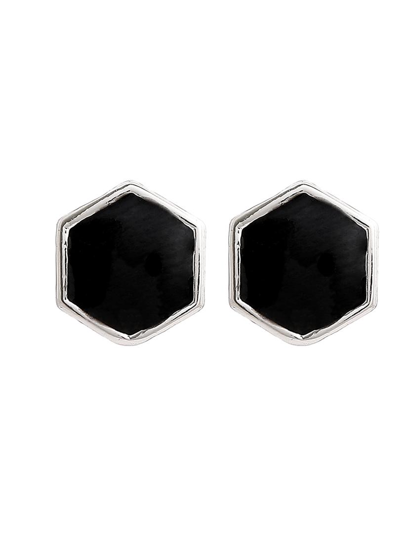 black metal studs earring - 17327980 - Zoom Image - 2