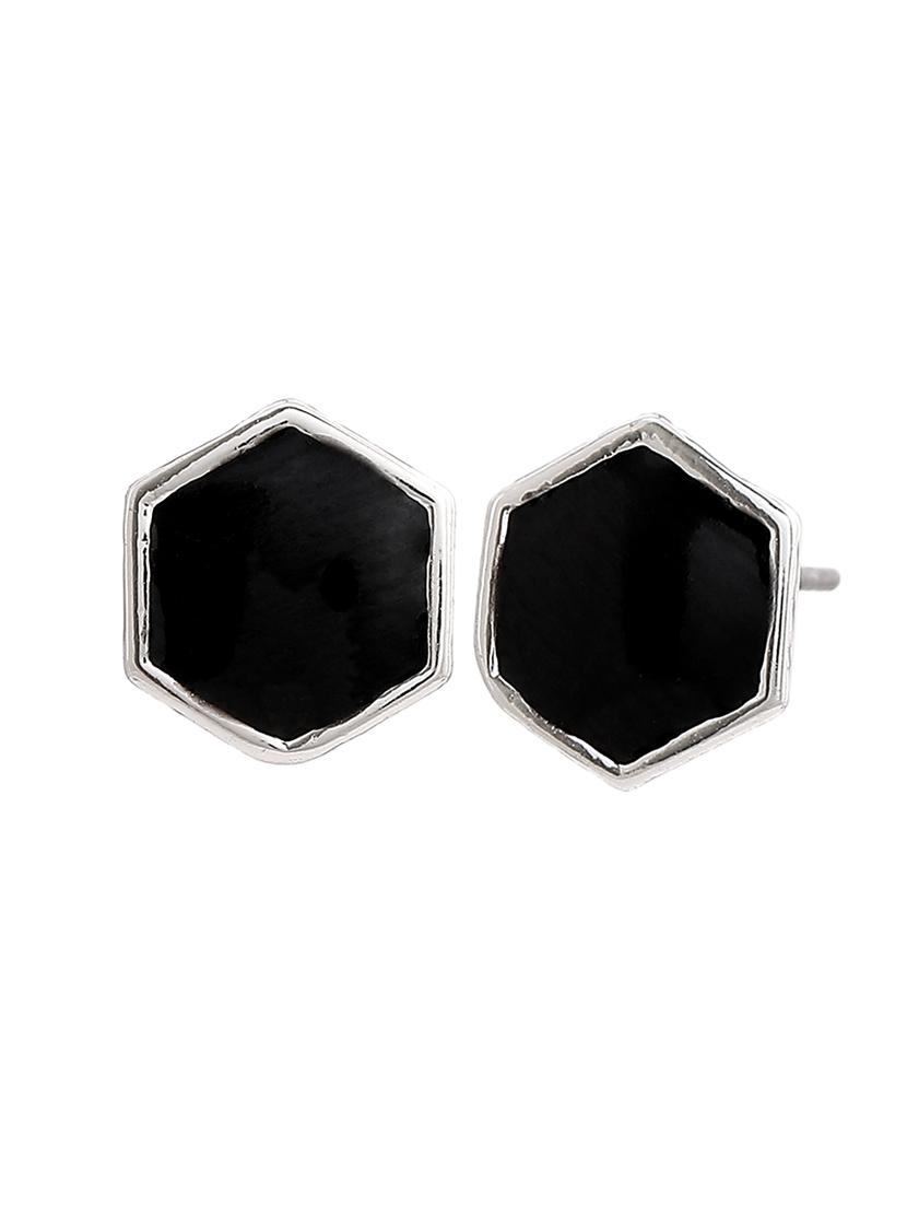 black metal studs earring - 17327980 - Zoom Image - 4