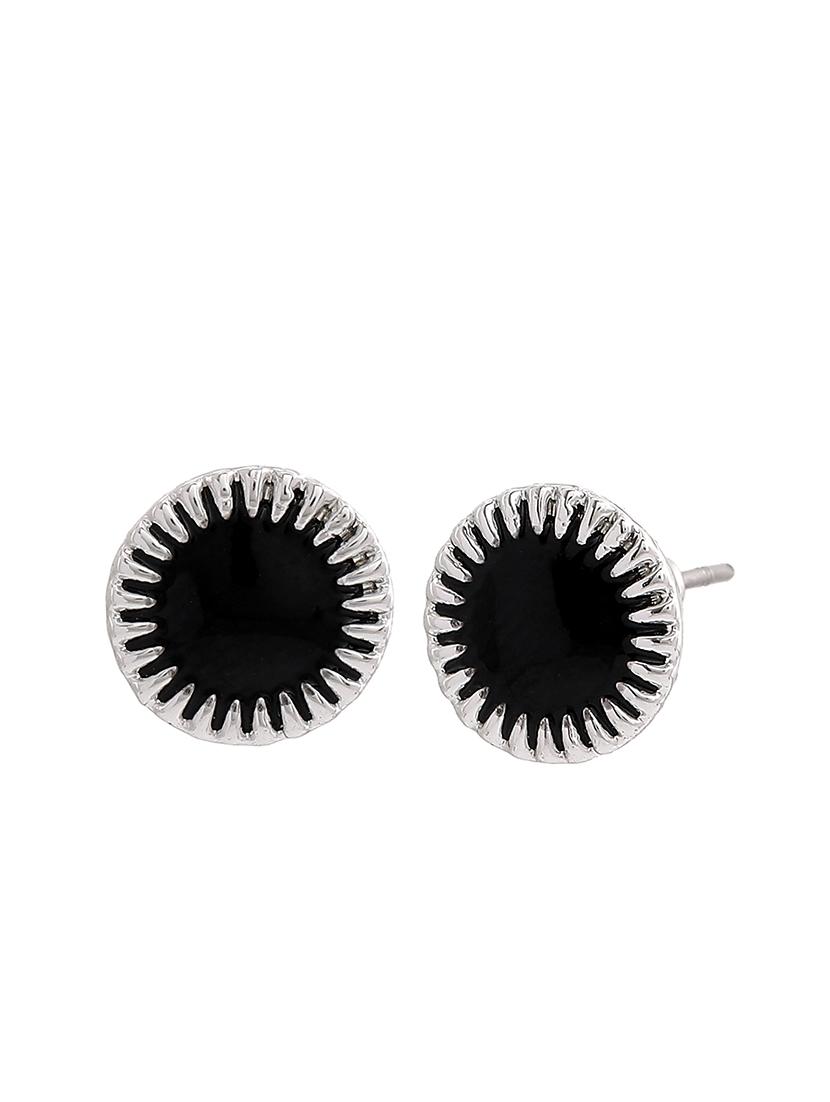 black metal studs earring - 17327983 - Zoom Image - 2