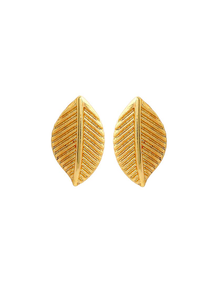 gold metal studs earring - 17327984 - Zoom Image - 2