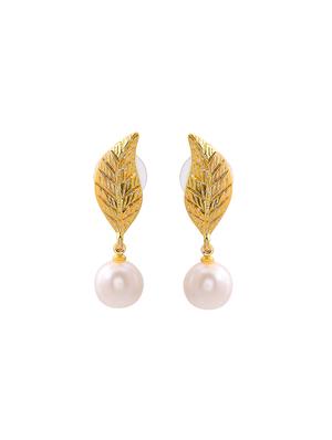 gold metal drop earring - 17327990 - Standard Image - 3