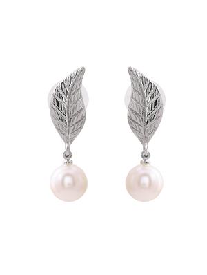 silver metal drop earring - 17327991 - Standard Image - 4