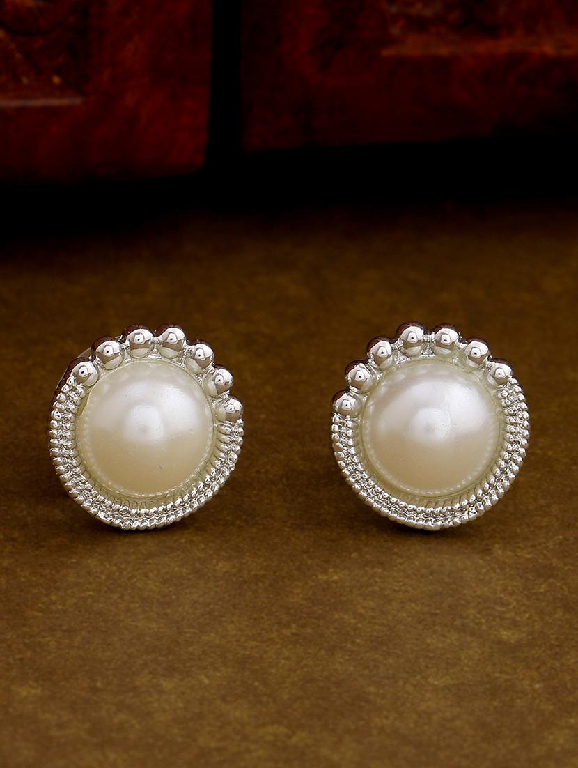 silver metal studs earring - 17327993 - Zoom Image - 1