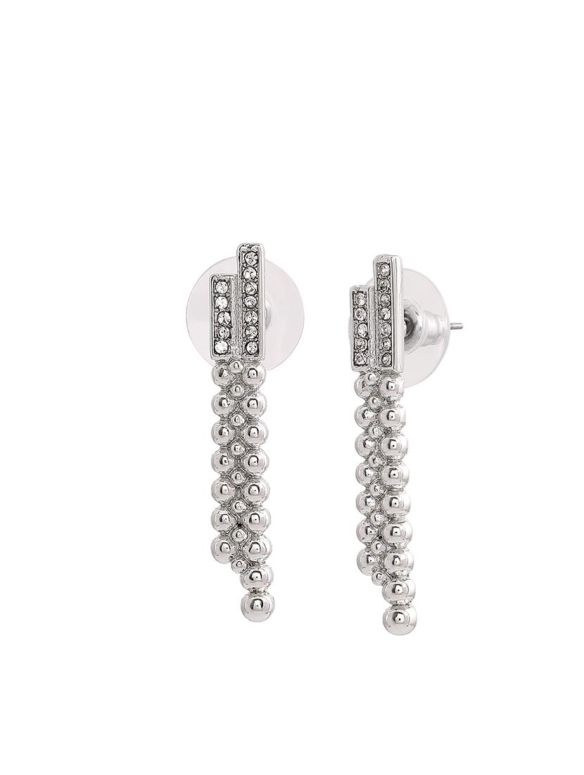 silver metal studs earring - 17327999 - Zoom Image - 3