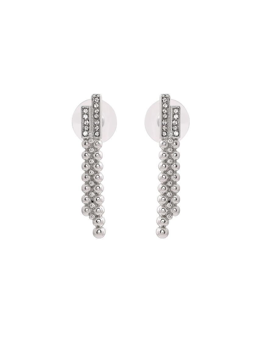 silver metal studs earring - 17327999 - Zoom Image - 4