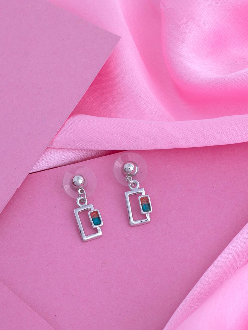 blue metal drop earring - 17328003 - Zoom Image - 1