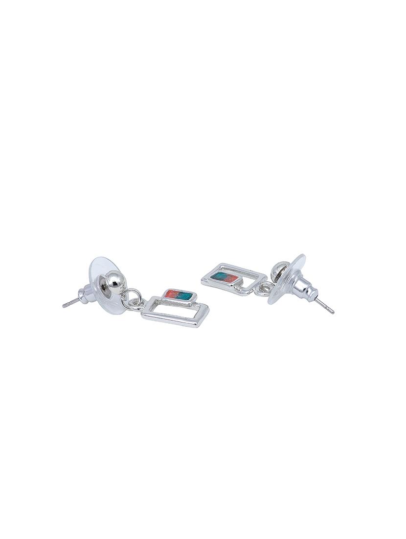 blue metal drop earring - 17328003 - Zoom Image - 2