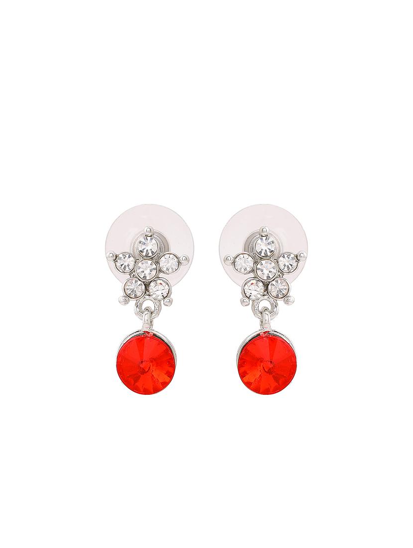 red metal drop earring - 17328004 - Zoom Image - 4