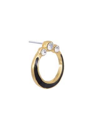 black metal studs earring - 17328005 - Standard Image - 4