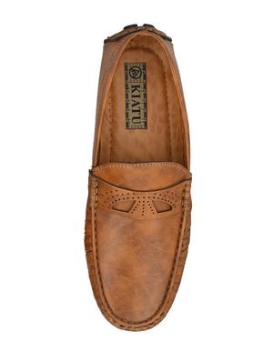 tan slip on loafers - 17328018 - Standard Image - 4