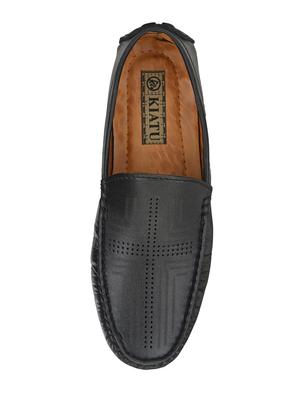 black slip on loafers - 17328019 - Standard Image - 4