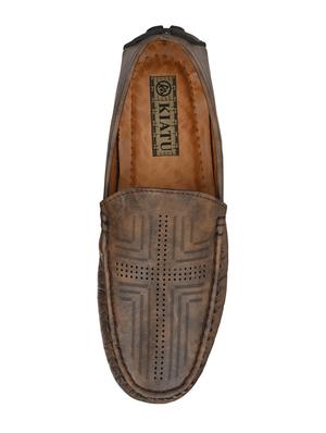 brown slip on loafers - 17328020 - Standard Image - 4