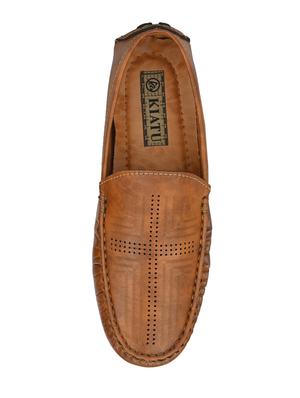 tan slip on loafers - 17328021 - Standard Image - 4