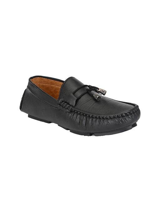 black slip on loafers - 17328022 - Standard Image - 1