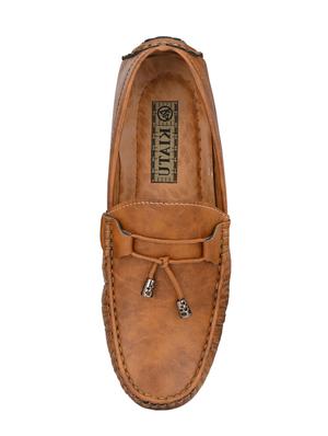 tan slip on loafers - 17328024 - Standard Image - 4