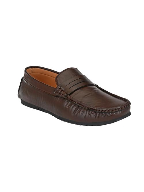 brown slip on loafers - 17328036 - Standard Image - 1