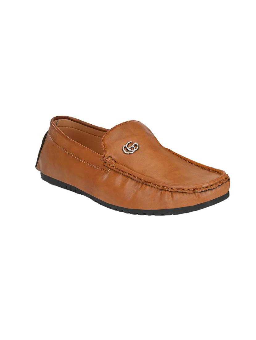 tan slip on loafers - 17328039 - Zoom Image - 1