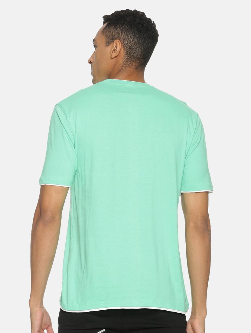 sea green solid t-shirt - 17332898 - Zoom Image - 2