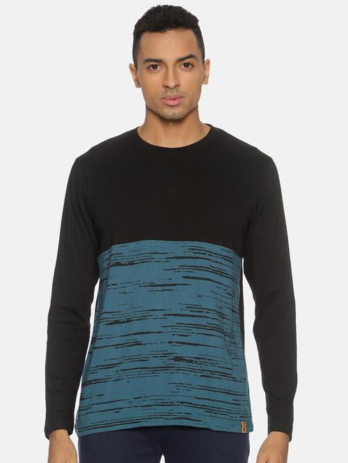 black printed cut & sew t-shirt - 17332899 - Standard Image - 1