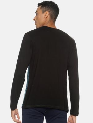 black printed cut & sew t-shirt - 17332899 - Standard Image - 3