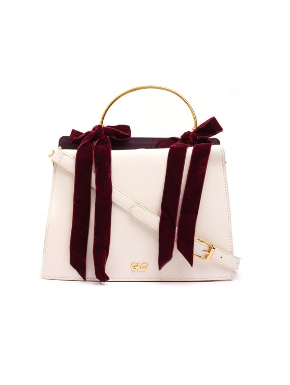 white leatherette (pu) regular handbag - 17332913 - Zoom Image - 1