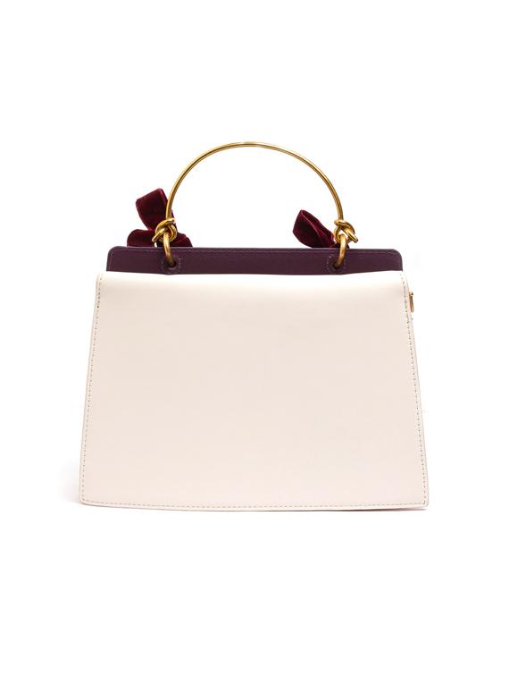 white leatherette (pu) regular handbag - 17332913 - Zoom Image - 2