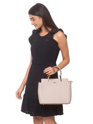 grey leatherette (pu) regular handbag - 17332918 - Standard Image - 5