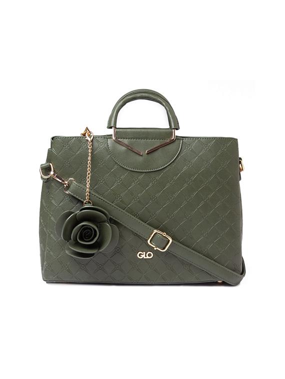 green leatherette (pu) regular handbag - 17332919 - Zoom Image - 1