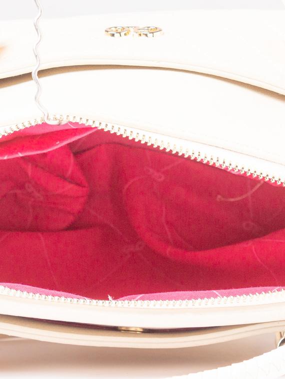 white leatherette (pu) regular handbag - 17332920 - Zoom Image - 3