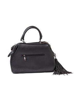 black leatherette (pu) regular handbag - 17332925 - Standard Image - 2