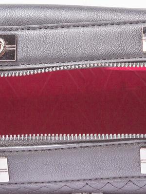 black leatherette (pu) regular handbag - 17332925 - Standard Image - 3