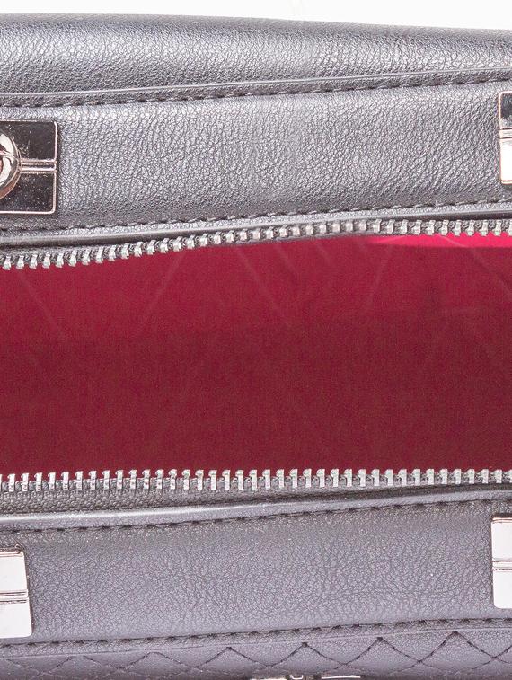 black leatherette (pu) regular handbag - 17332925 - Zoom Image - 3