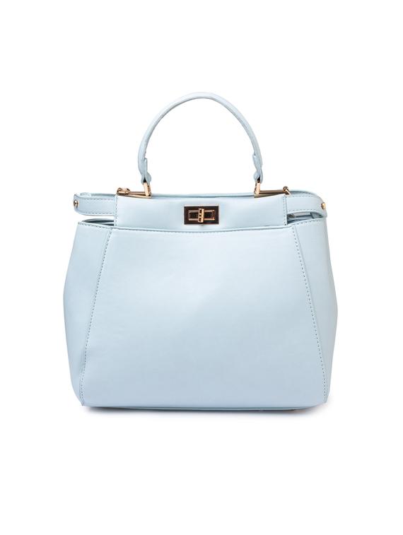blue leatherette (pu) regular handbag - 17332927 - Zoom Image - 2