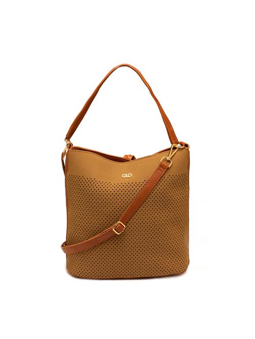 brown leatherette (pu) regular handbag - 17332931 - Standard Image - 1