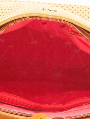 brown leatherette (pu) regular handbag - 17332931 - Standard Image - 3