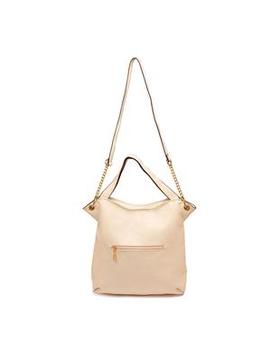 white leatherette (pu) regular handbag - 17332936 - Standard Image - 2