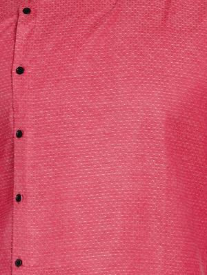 pink self design long kurta - 17332969 - Standard Image - 4
