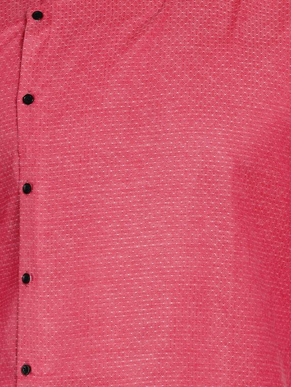 pink self design long kurta - 17332969 - Zoom Image - 4