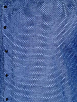 blue self design long kurta - 17332970 - Standard Image - 4