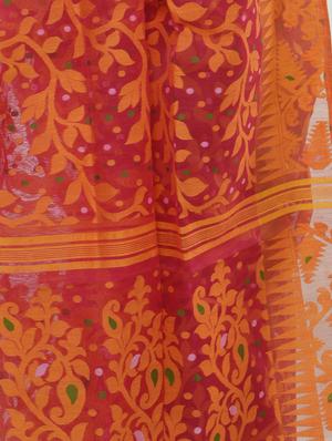 self design jamdani saree - 17332989 - Standard Image - 3