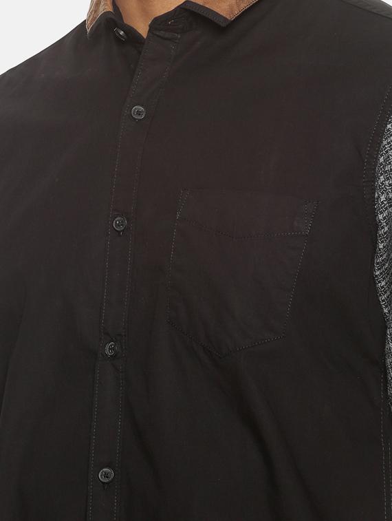 black checkered casual shirt - 17333007 - Zoom Image - 5