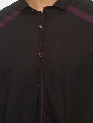 black taped casual shirt - 17333012 - Standard Image - 5