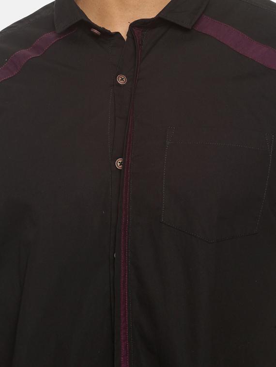 black taped casual shirt - 17333012 - Zoom Image - 5