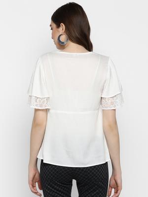 layered sleeves button up top - 17333030 - Standard Image - 3