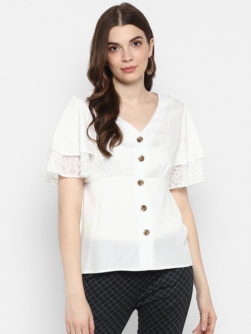 layered sleeves button up top - 17333030 - Zoom Image - 1