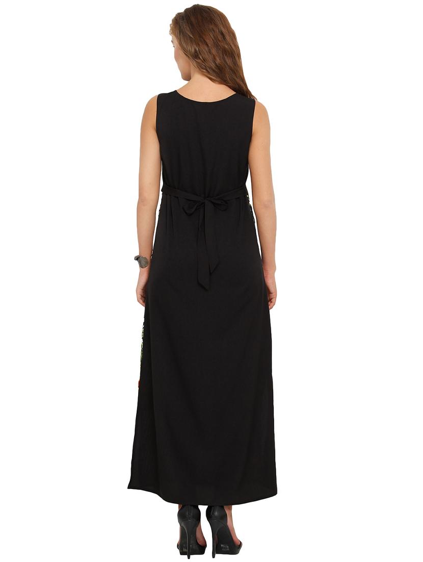 tie back printed a-line dress - 17333350 - Zoom Image - 3