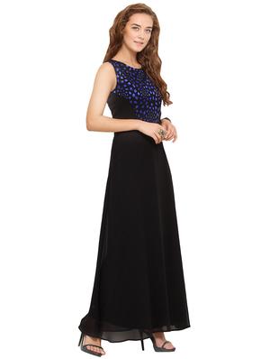 contrast print a-line dress - 17333352 - Standard Image - 2