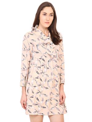 tie up neck printed a-line dress - 17333358 - Standard Image - 2