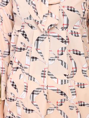 tie up neck printed a-line dress - 17333358 - Standard Image - 5